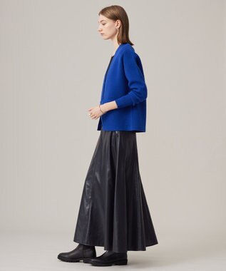 ICB 【洗える】ソフトカシミヤミックス Vネックニットカーディガン ロイヤルブルー系