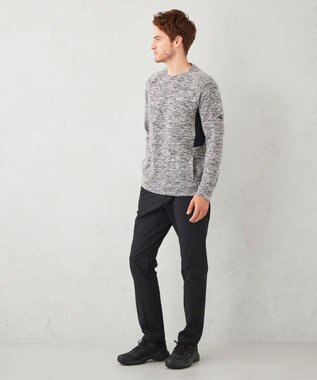 JOSEPH ABBOUD MOUNTAIN 【UNISEX】ランダムスラブリップTシャツ ライトグレー系