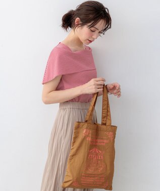 組曲 L 【先行予約】GIZAコットンオフショルダー カットソー オフ×チェリー系2