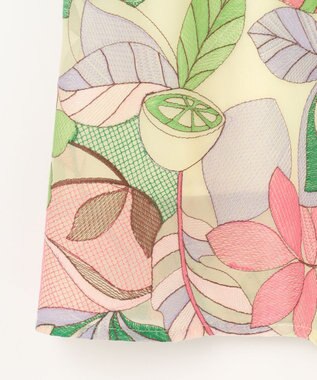 GRACE CONTINENTAL フルーツ刺繍フレアスカート イエロー