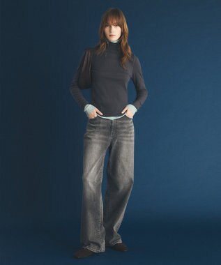 UNFILO 【UNFILO DENIM】 ルーズワイドデニム グレー