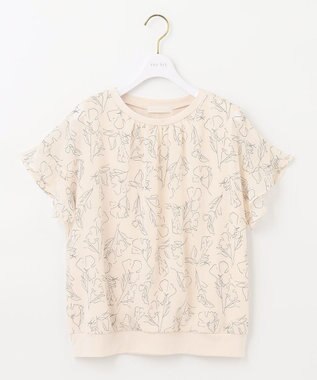 ANY SIS 【洗える】シフォンプリント ブラウス アイボリー