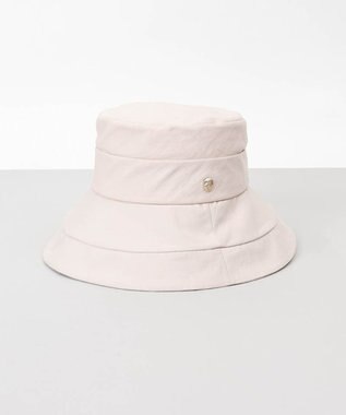 AURORA 【 LANVIN COLLECTION（ランバン コレクション） 】綿麻キャペリンハット ピンク