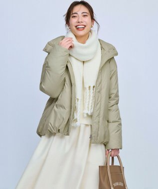 23区 L 【GISELe掲載】ウールカシミヤ パフスリーブ ニット アイボリー系