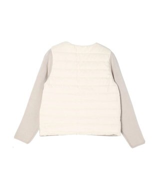 CRAFT STANDARD BOUTIQUE 中綿×ニット切替ジャケット Ivory