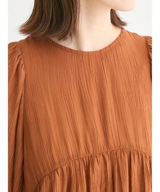 Green Parks ＢＰ　ボリュームスリーブチュニック Brown