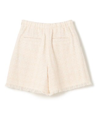 GRACE CONTINENTAL ツイードボックスタックショートパンツ キナリ