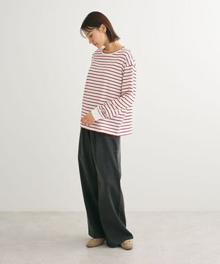 Green Parks ボーダープルオーバー Red