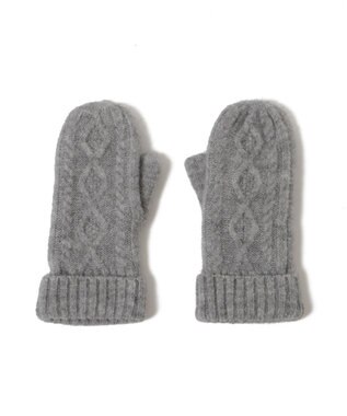 WEGO 【手袋】ケーブルミトングローブ グレー