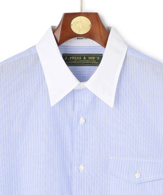 J.PRESS MEN 【WEB・一部店舗限定】Airy Touch Seersucker Shirt サックスブルー系1