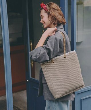 LeSportsac CHAIN CROCHET N/S TOTE/ベージュクロシェ ベージュクロシェ