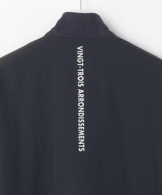 23区GOLF 【MEN】【UVカット】千鳥ジャカードニットブルゾン ネイビー系