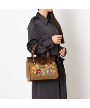 ANNA SUI マデリーン ハンドバッグ カーキ