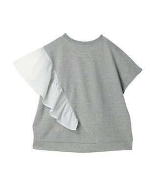 AMERICAN HOLIC ショルダーフリルミニ裏毛プルオーバー Light Gray Mixture