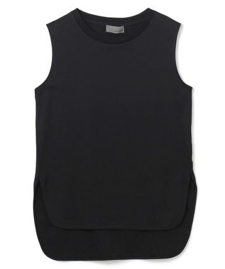 uncrave ライトスムース ノースリーブカットソー ブラック