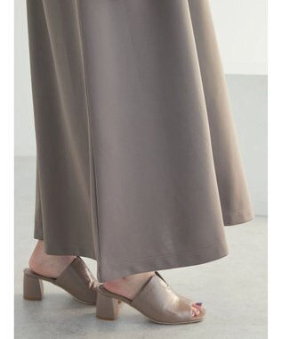 Green Parks armonia. 袖ボリュームポンチワンピース Gray Beige