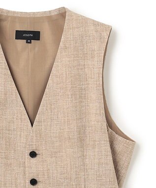 JOSEPH HOMME <3ピース対応> クールドッツストレッチ ジレ ベージュ系