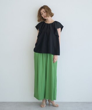YECCA VECCA フレアブラウス Black