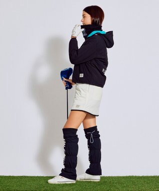 PW CIRCULUS 【撥水加工 / ストレッチ】【WOMEN】キルティング中綿ブルゾン ゴルフウェア レディース ブラック系