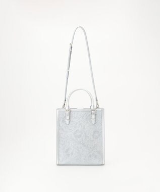 GRACE CONTINENTAL Square Tote シルバー