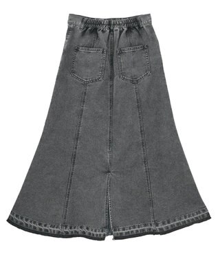 Green Parks イージーデニムマーメイドスカート Black