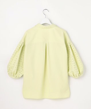 ANY SIS レースパフスリーブ シャツ ライム