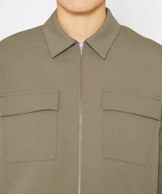 uncrave 【吸水速乾・洗濯機洗い可】エコ ドライ チノ ブルゾン（uncrave STANDARD） ライトカーキ