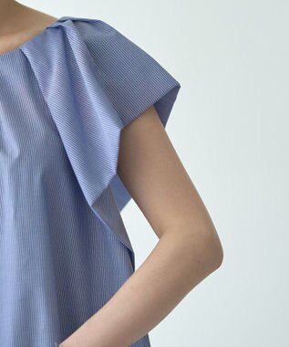 YECCA VECCA フレアブラウス Stripe