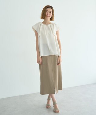 YECCA VECCA フレアブラウス Off White
