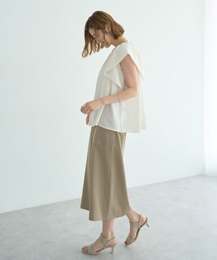 YECCA VECCA フレアブラウス Off White