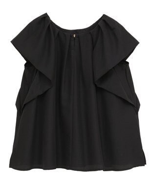 YECCA VECCA フレアブラウス Black