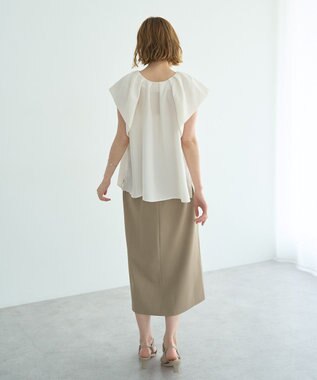 YECCA VECCA フレアブラウス Off White