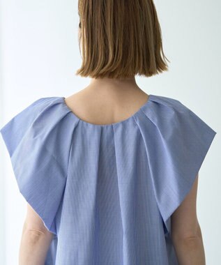 YECCA VECCA フレアブラウス Stripe