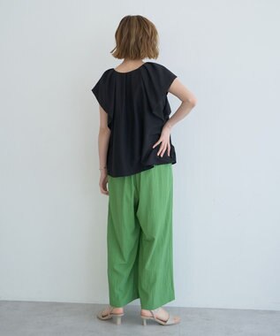 YECCA VECCA フレアブラウス Black