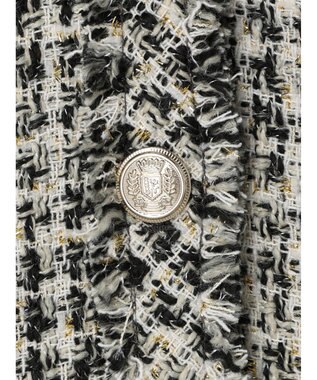 Green Parks ・ＥＬＥＮＣＡＲＥ　ＤＵＥ　ツィードノーカラーベスト Ivory