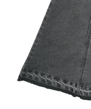 Green Parks イージーデニムマーメイドスカート Black