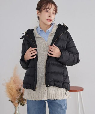 Tiaclasse リバーシブルダウンジャケット ブラック