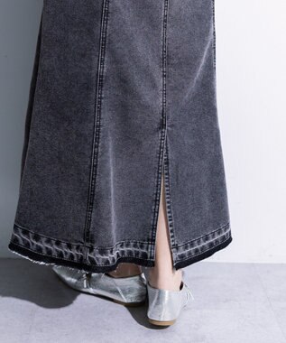 Green Parks イージーデニムマーメイドスカート Black