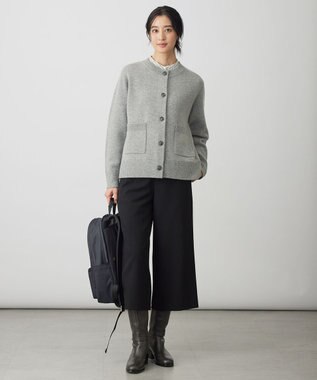 J.PRESS LADIES S サイロチェック ストライプ ブラウス アイボリー×ブルー×スレート系