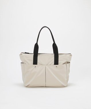 TOPKAPI 【Breath TOPKAPI】Train 防水ポリエステル ビッグ トートバッグ / 8ポケット/ キャリー対応 ライトベージュ