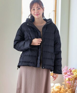 Tiaclasse リバーシブルダウンジャケット ネイビー