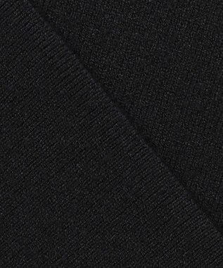 uncrave シルキー ニット コンビ トップス ブラック