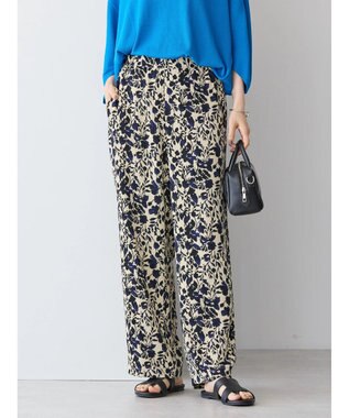 AMERICAN HOLIC イージーケア＋接触冷感プリントリラックスパンツ Beige