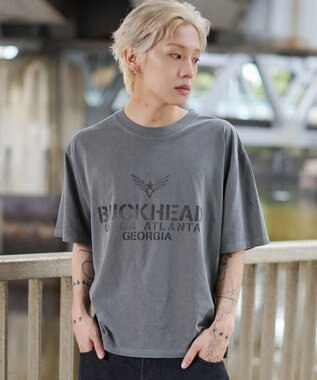 WEGO 【ユニセックス着用ITEM/MLサイズ展開】ステンシルロゴグラフィックT（SS） ブラック