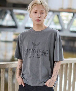 WEGO 【ユニセックス着用ITEM/MLサイズ展開】ステンシルロゴグラフィックT（SS） ブラック