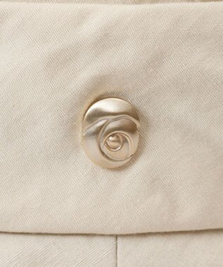 AURORA 【 LANVIN COLLECTION（ランバン コレクション） 】綿麻キャペリンハット ベージュ