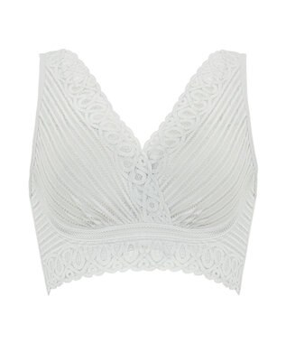 BRADELIS New York 【BRADELIS Me】Sweet Night Bra ノンワイヤー 補正 ナイトブラ 就寝中のバスト崩れを防ぐ ブラジャー ブラデリス パールグレー