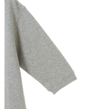 Green Parks ボートネックラメミニ裏毛プルオーバー Gray Mixture