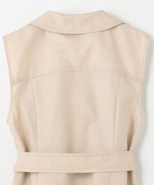 GRACE CONTINENTAL リネンタッチダブルブラウス ベージュ