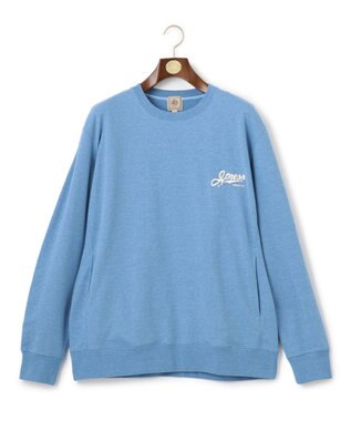 J.PRESS MEN インレージャージー ロゴトレーナー サックスブルー系